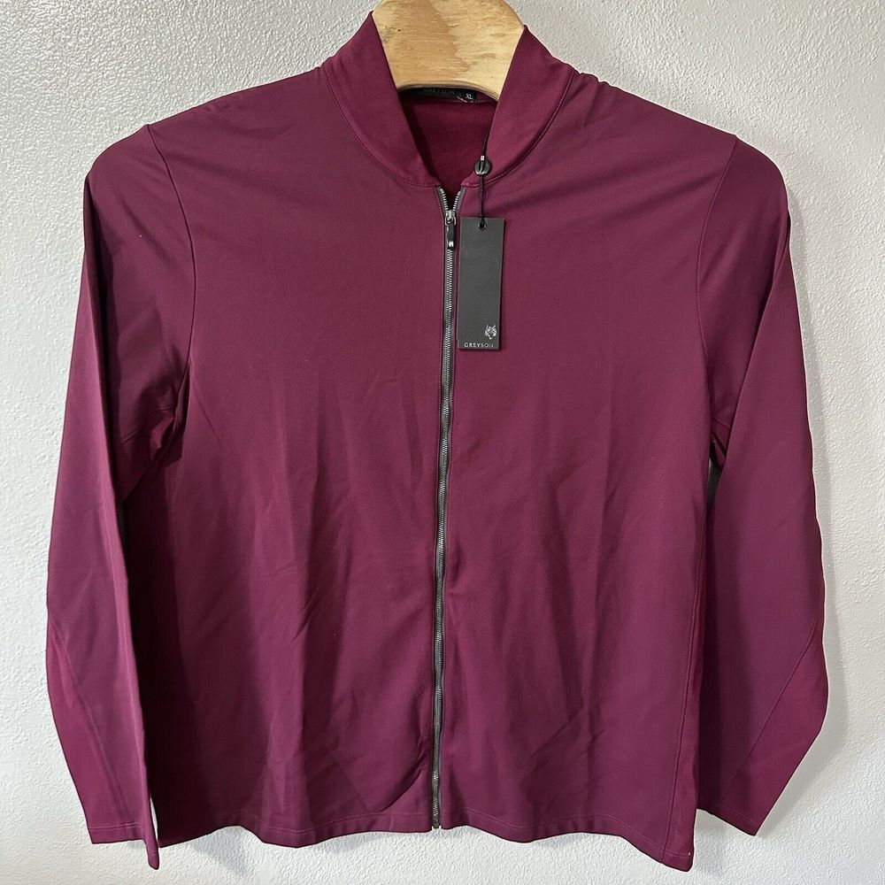 Greyson Siasconset Full Zip Jacket Men's Size XL Hawkeye Maroon Golf NWT